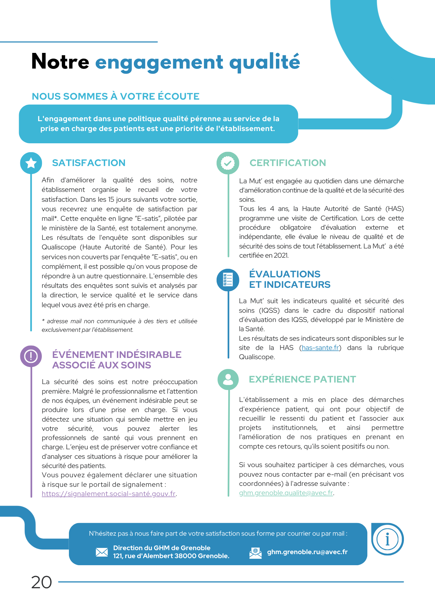 Livret d accueil patient La Mut