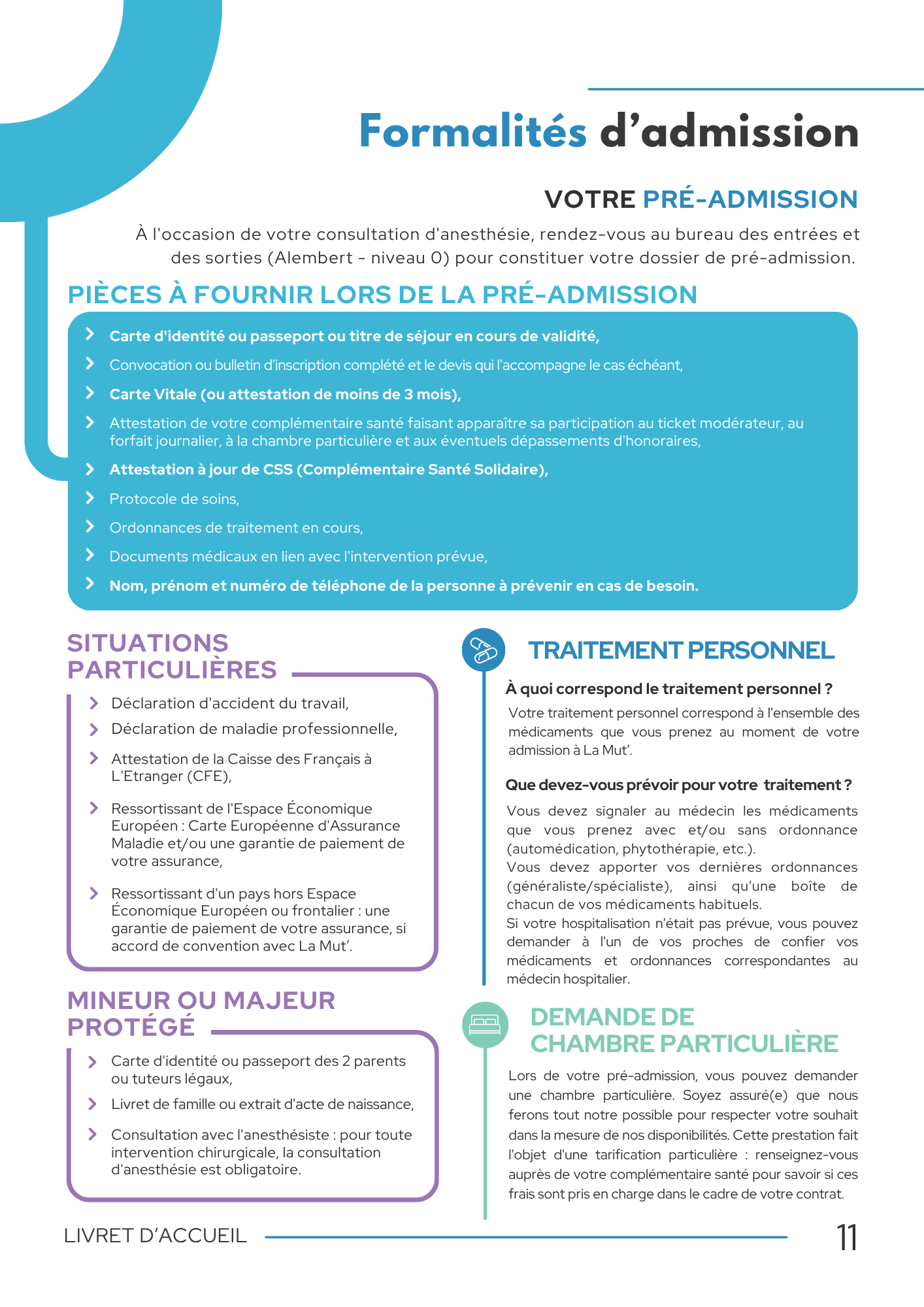 Livret d accueil patient La Mut